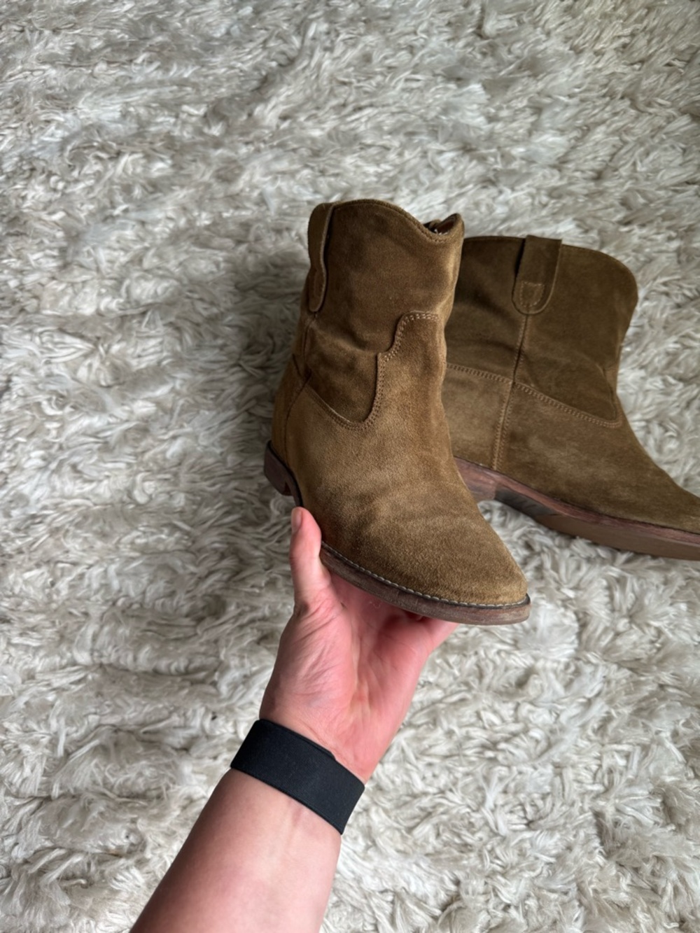 Isabel Marant Tan Suede Ankle Boots - Picture 4 of 8